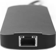 Stacion dokimi Chieftec DSC-901, USB-C, HDMI dhe Gigabit Ethernet, gri titanium