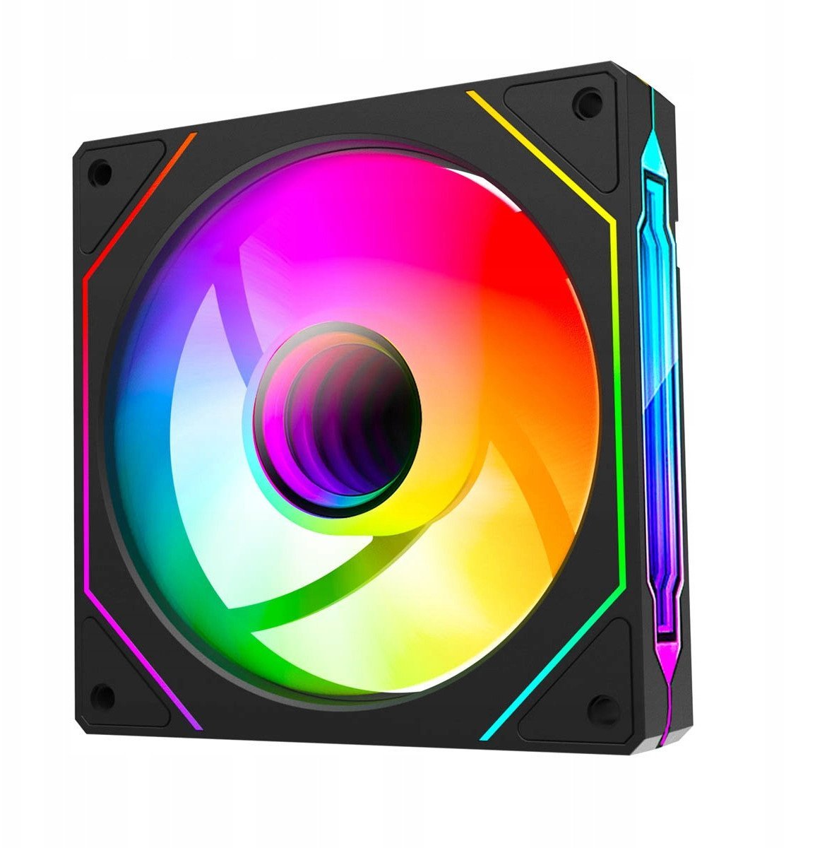 Ventilator kase Rampage 7C-120S, 120mm, ARGB Double Ring, i zi