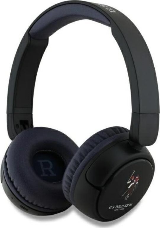 Kufje pa tela US Polo DH Color Logo, Bluetooth 5.3, 30 orë bateri, të zeza
