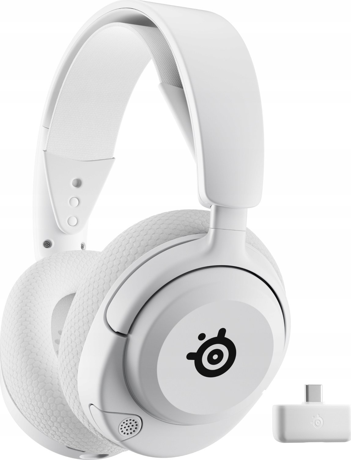 Слушалки за гејминг SteelSeries Arctis Nova 5 Wireless, безжични, 60 часа батерија, бели