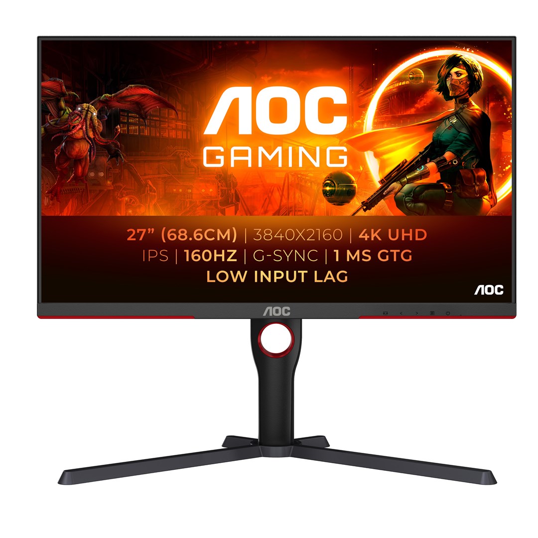 Monitor AOC U27G3X/BK, 27", 4K Ultra HD, 160 Hz, i zi