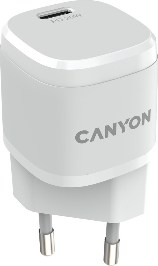 Karikues Canyon CNE-CHA20W05, 20W, USB dhe USB C, i bardhë