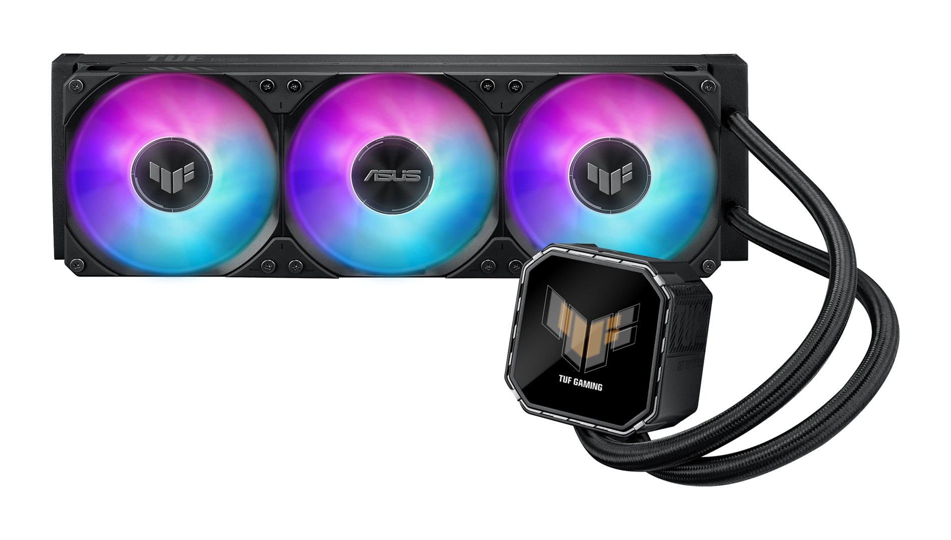 ASUS TUF Gaming LC III 360 ARGB LCD ладилник за вода, 12 см, црн