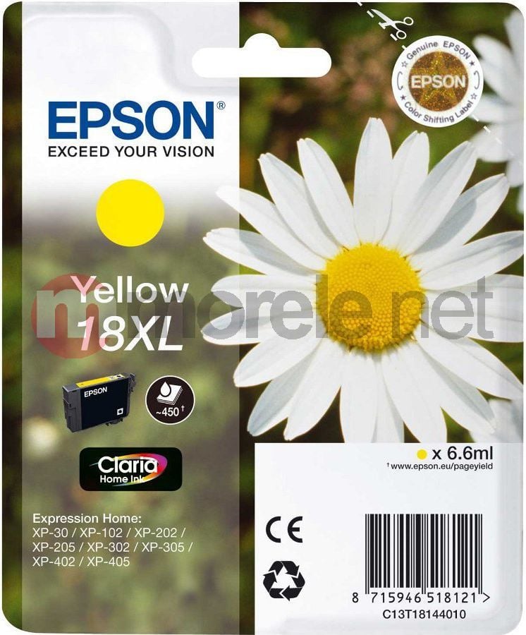 Ngjyrë Epson T1814 (C13T18144010), e verdhë
