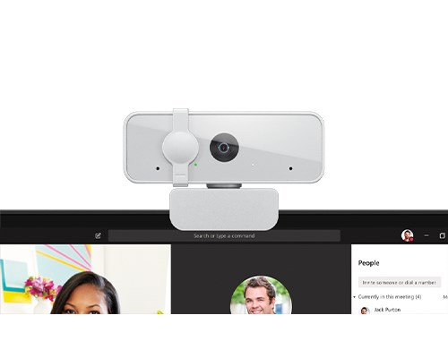 Webcam Lenovo 300, Full HD, 1920x1080, 2MP, e bardhë