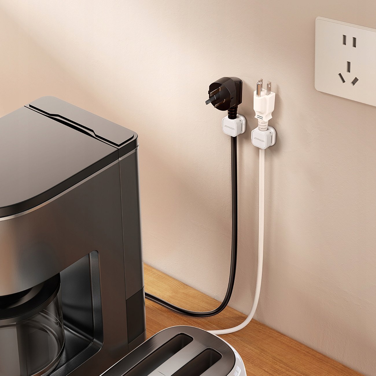 Organizues kabllosh Joyroom JR-ZS368, magnetik, set 6 copë, i bardhë