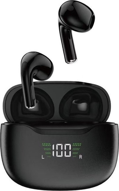 Kufje wireless Dudao U15N, Bluetooth 5.1, kuti karikimi me ekran LED, të zeza