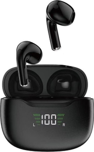 Kufje wireless Dudao U15N, Bluetooth 5.1, kuti karikimi me ekran LED, të zeza