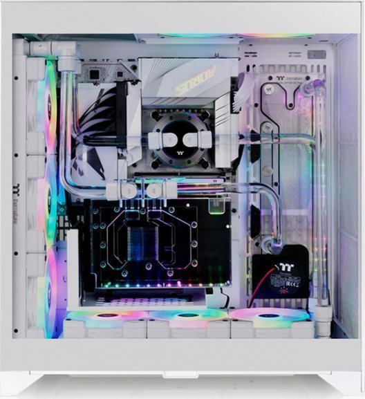 Kула компјутер Thermaltake CTE E660 MX Snow, Mid Tower, калено стакло, бела