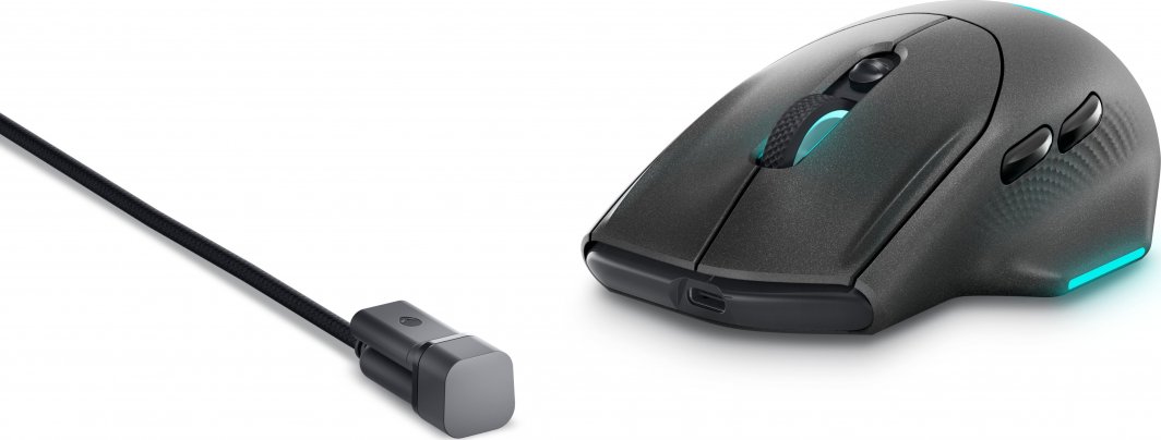 Maus wireless Dell Alienware AW620M, i zi/ i kaltër