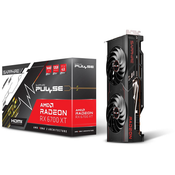 Kartë grafike Sapphire Pulse Gaming AMD Radeon RX 6700 XT, 12 GB GDDR6