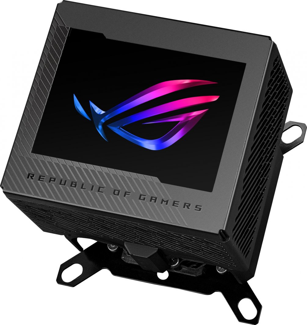 Bllok uji për ftohës ASUS ROG Ryujin III WB, Asetek, 3.5” LCD, i zi