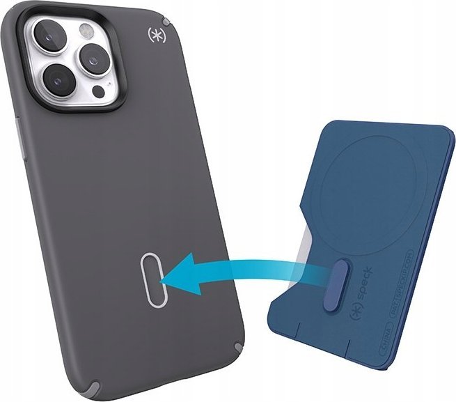 Portofol MagSafe Speck Wallet me ClickLock, 1 3 kartela, blu Coastal Space