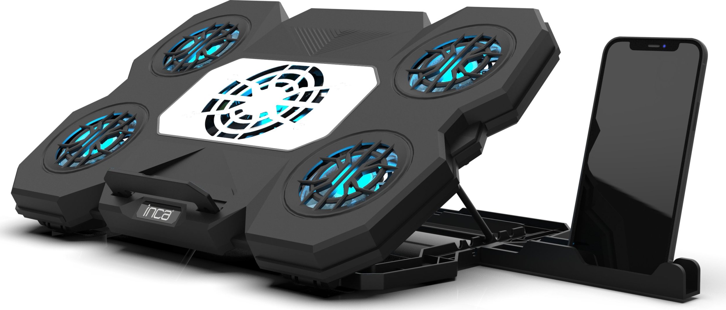 Ftohës laptopi Inca INC-614GMS, me ventilatorë, i zi