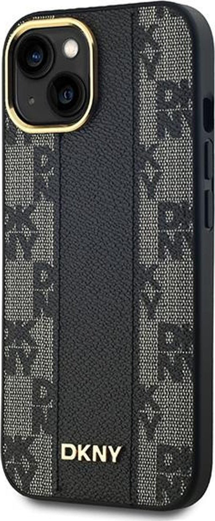 Mbulesë telefoni Guess Hardcase, për iPhone 14 Plus 15 Plus, lëkurë eco me MagSafe, bezhë