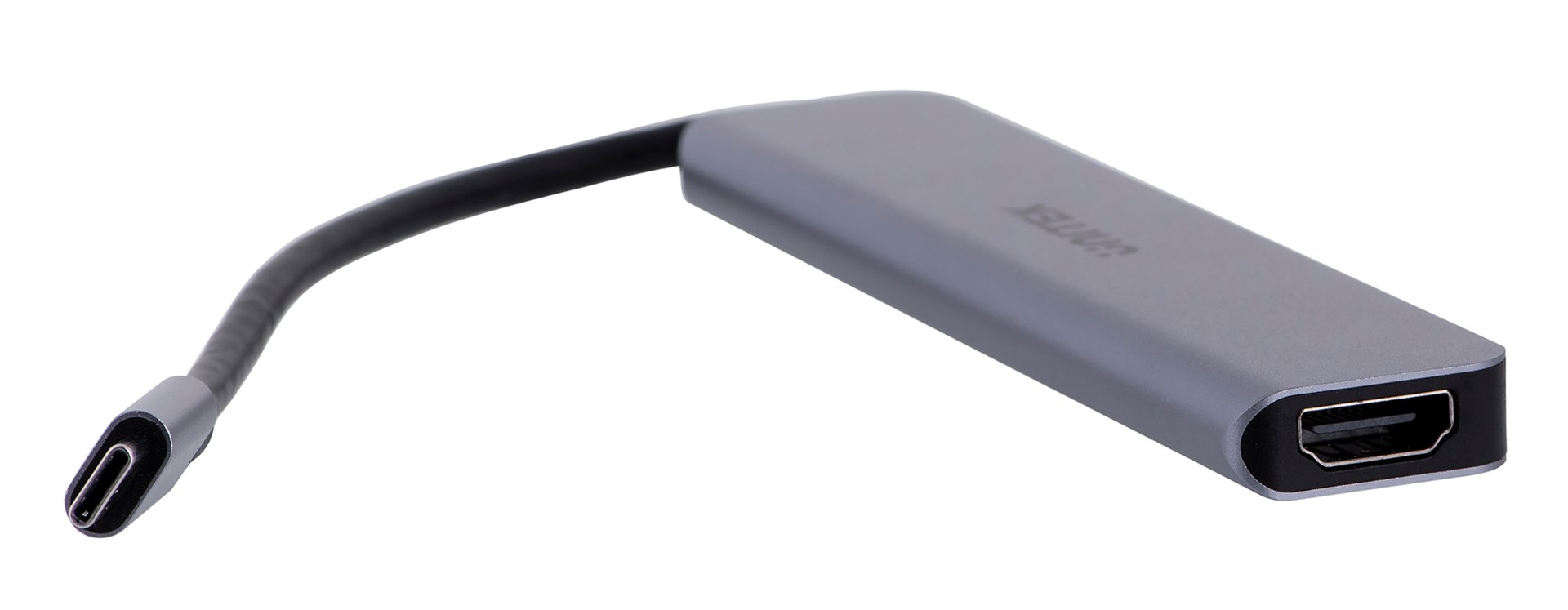 Qendër USB-C Unitek H1118A, USB-A x3, USB-C, HDMI, SD, microSD, e hirtë