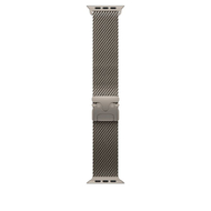 Apple Watch 49mm Milanese Loop, Natural Titanium Milanese Loop, S