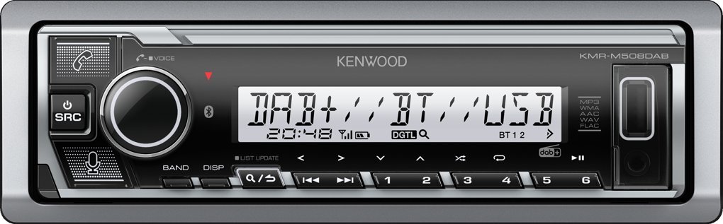 Radio makine Kenwood, Single DIN, Bluetooth USB AUX, e zezë