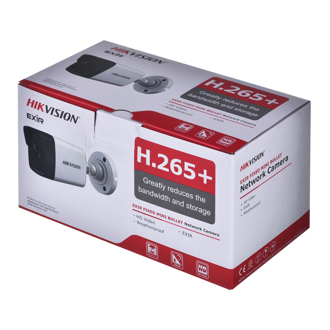 Kamera IP Hikvision DS-2CD1041G0-I/PL, 2.8mm, Full HD, e bardhë