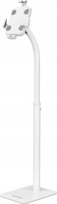 Qëndrim dyshemeje për tablet Techly, 9.7-10.1", me kornizë dhe kyçje, i bardhë