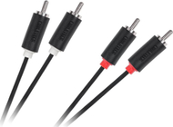 Kabllo audio Cabletech 2RCA në 2RCA, 3m, i zi