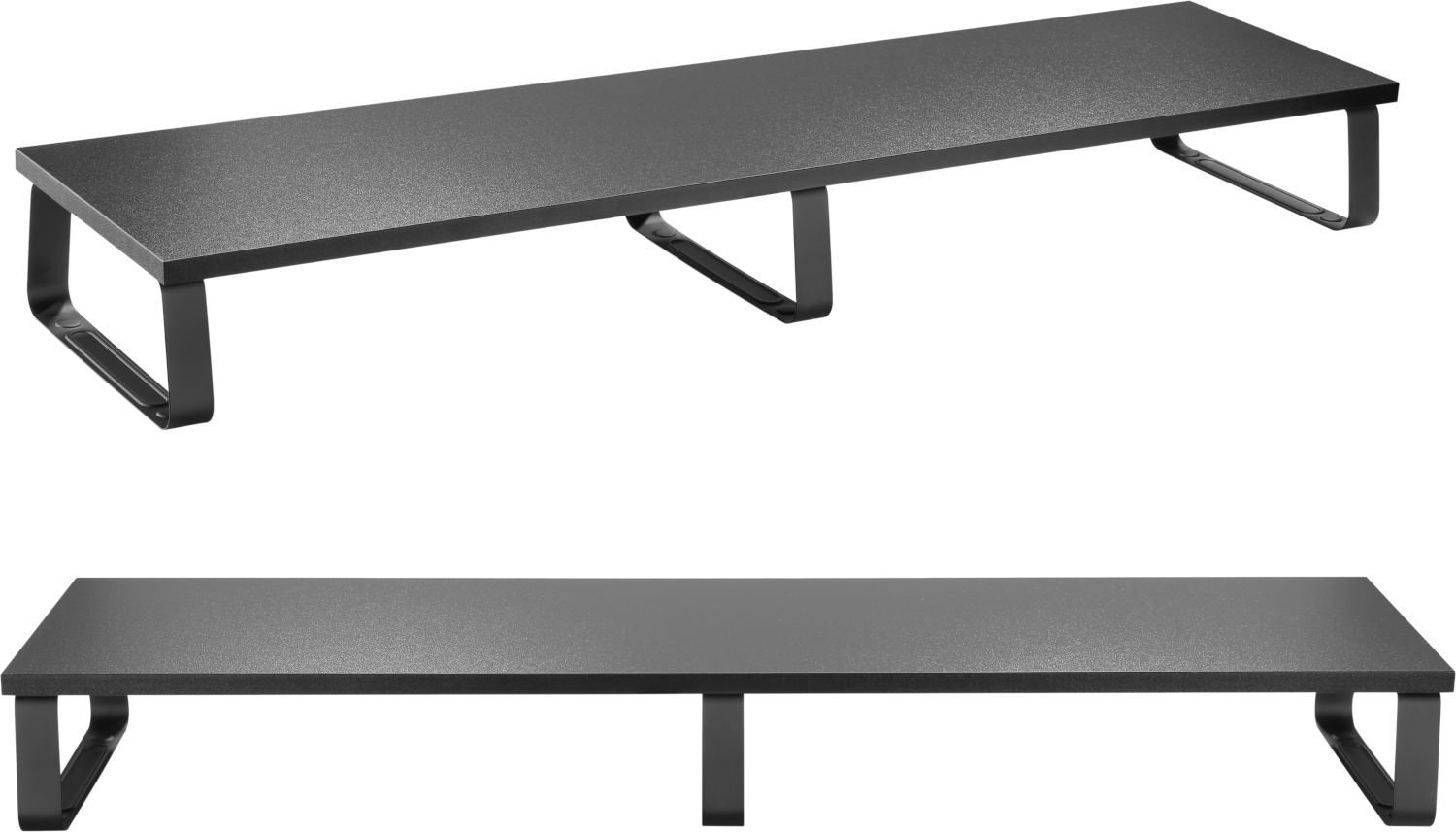 Stendë monitori Mozos DUAL RISER S, për dy monitorë 32", 20kg, e zezë