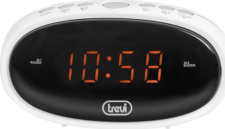 Дигитален часовник Trevi EC-880B, 2 аларми, дигитален екран, бел