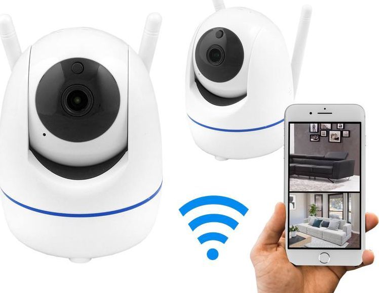 Kamerë sigurie rrotulluese IP LTC, WiFi, 2.0MP, MicroSD, 128GB, e bardhë