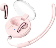 Kufje wireless Remax TWS C1, Bluetooth 5.3, ENC, rozë