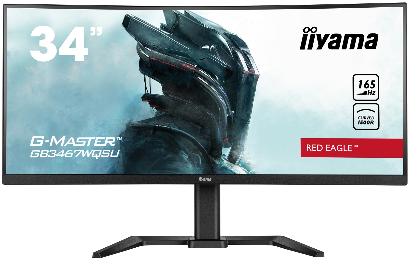 Monitor iiyama G-MASTER GB3467WQSU-B5, 34", 3440 x 1440, 165 Hz, i zi