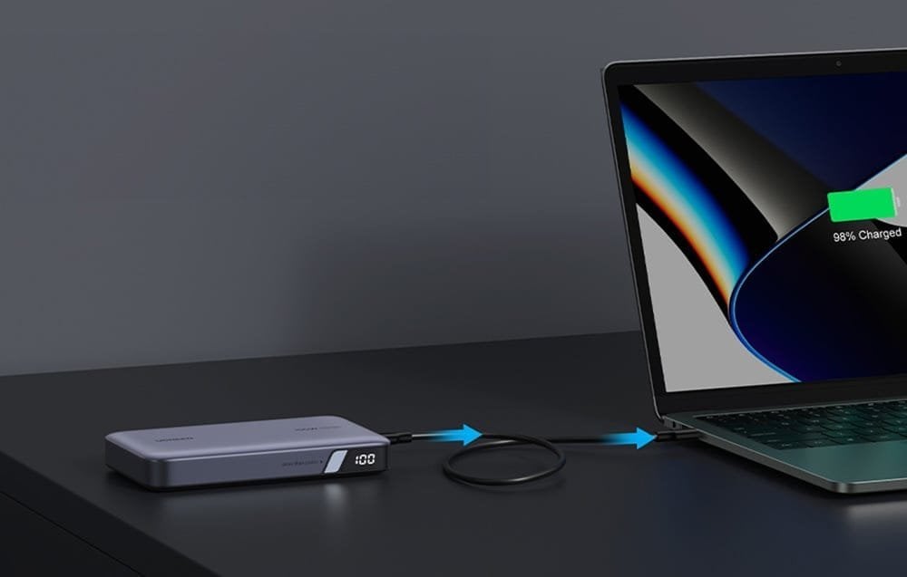 Karikues portativ Ugreen 25188, 20000mAh, PD 100W, gri