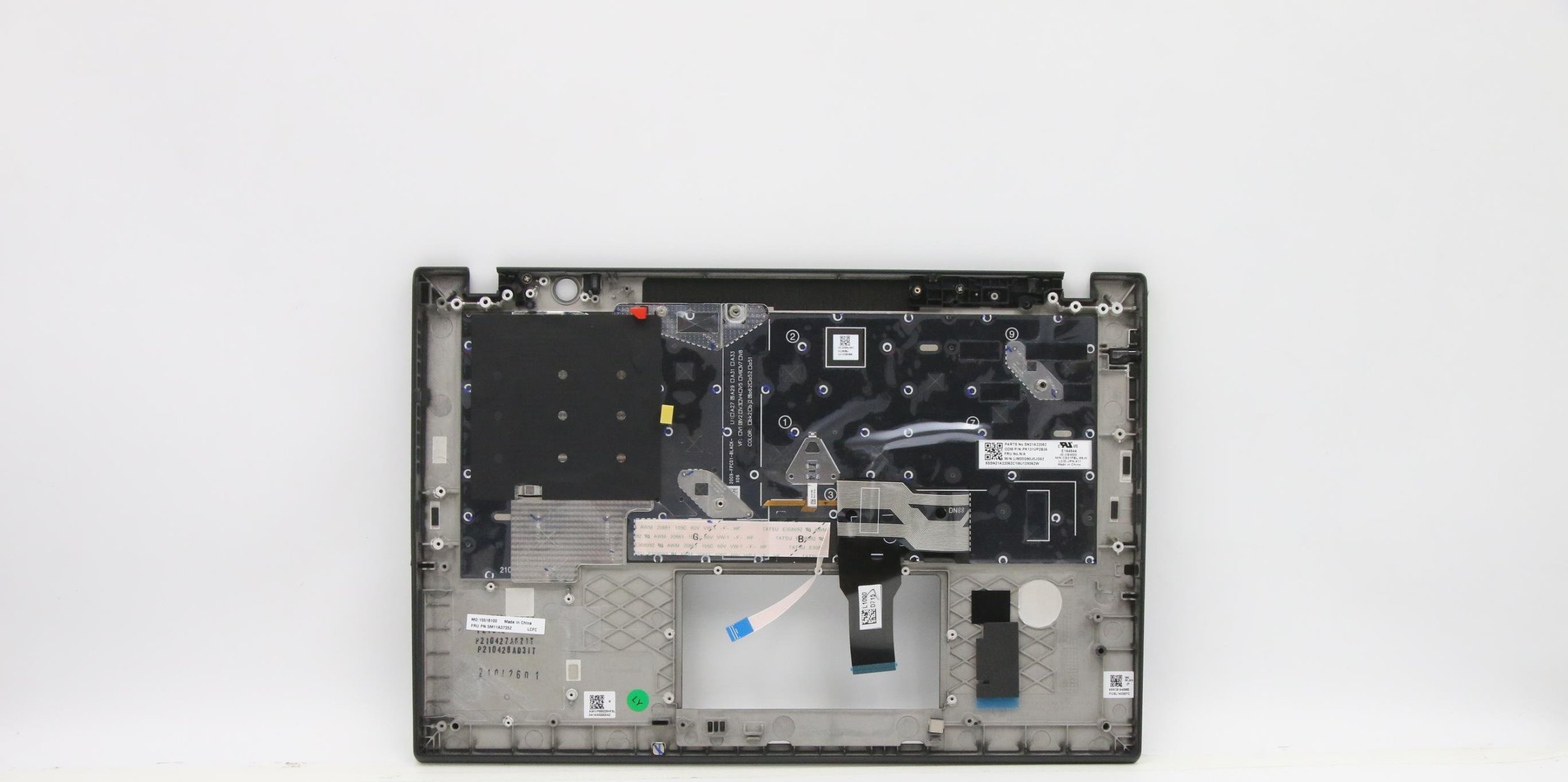 Kellaf me tastierë për laptop Lenovo 5M11A37403, pjesë origjinale, i zi