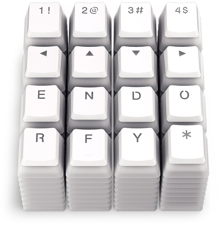 Taste Endorfy KC104, 104 copë, PBT, të bardha