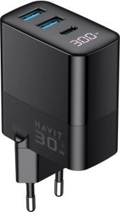 Karikues murale Havit UCLE001 EU, 1 port USB, i bardhë