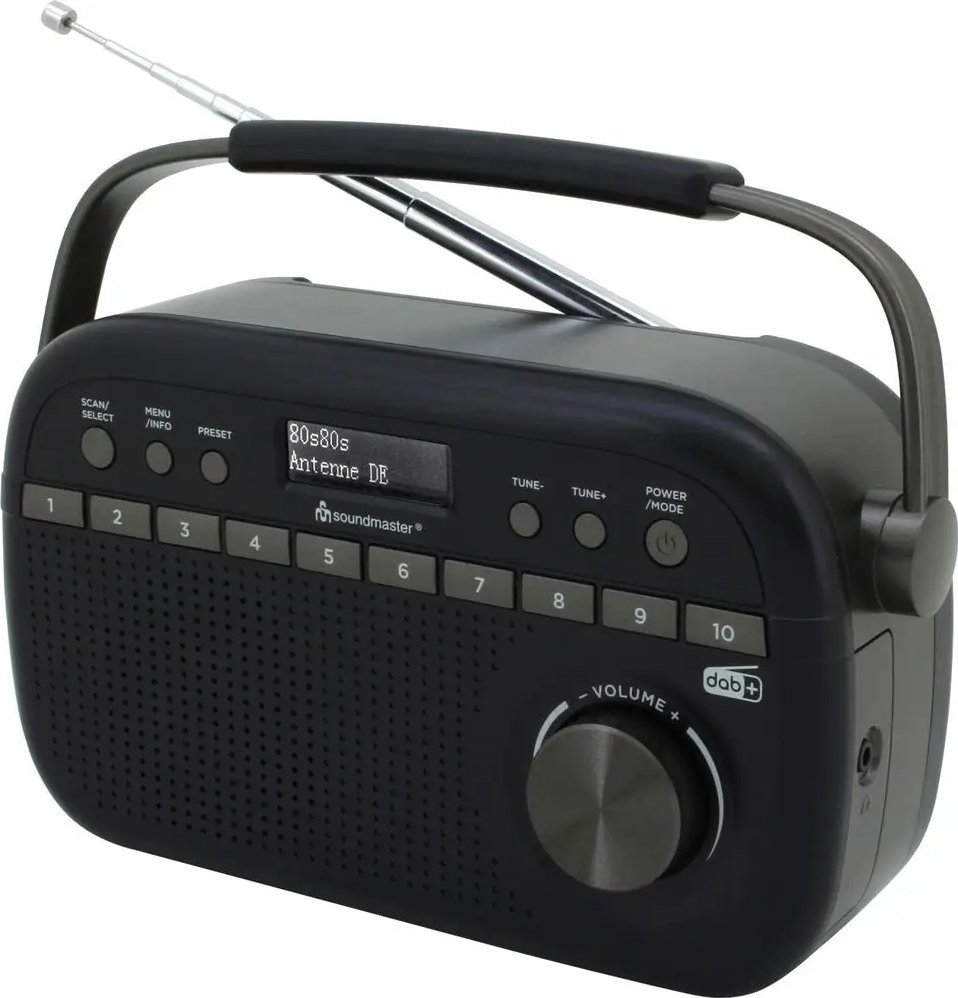 Radio xhepi Soundmaster DAB280SW, DAB+, FM, e zezë
