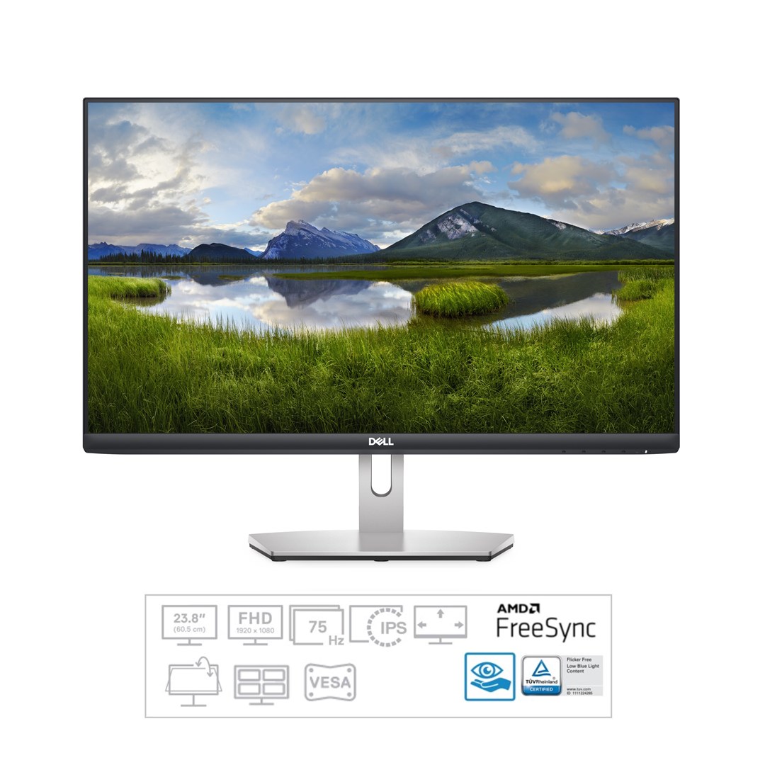 Monitor DELL S Series, 23.8", 1920 x 1080, Full HD, 75 Hz, i zi