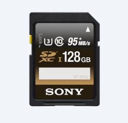 Kartë memorie Sony SDXC, Class 10 UHS-I/U3, 128GB