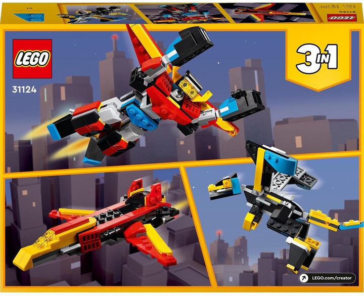 Set LEGO® Creator 3in1 31124 Super robot, 159 pjesë