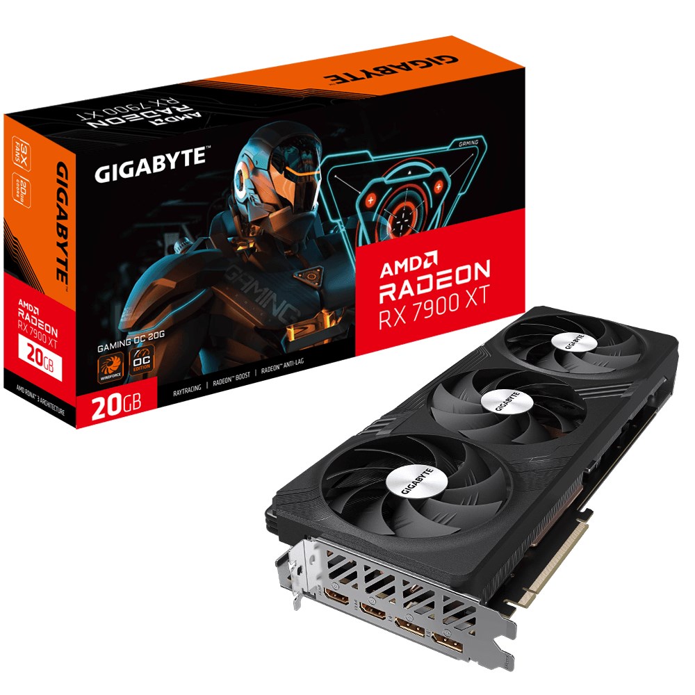 Kartë grafike GIGABYTE Gaming AMD Radeon RX 7900 XT, OC, 20 GB GDDR6