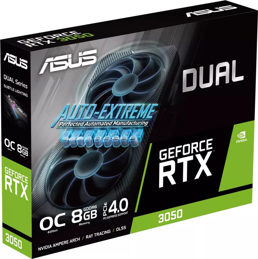 Kartë grafike Asus Dual GeForce RTX 3050 OC V2 8GB GDDR6 (DUAL-RTX3050-O8G-V2)