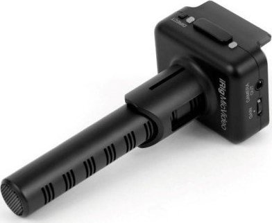 Mikrofon shotgun IK Multimedia iRig Mic Video, kondensator, për iPhone iPad dhe kamera DSLR, i zi