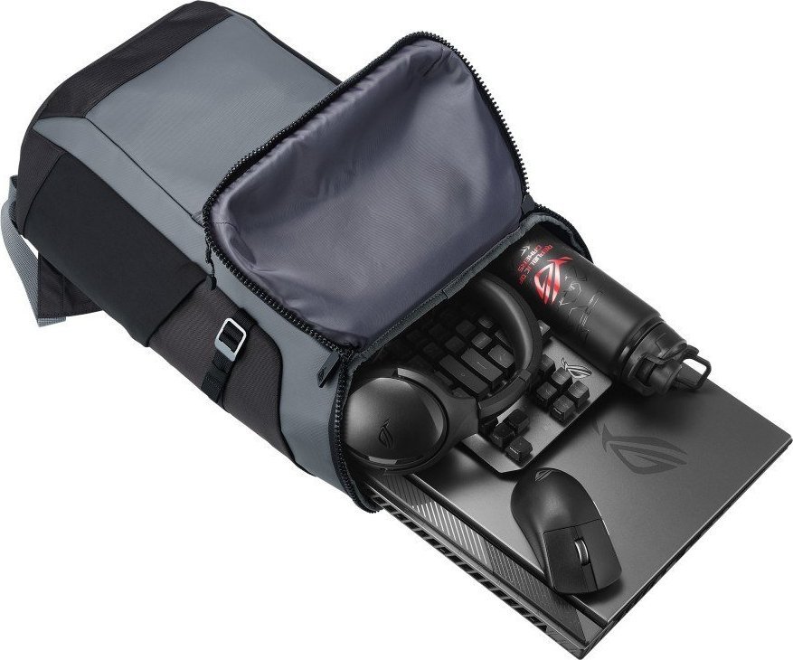 Çantë shpine Asus ROG Ranger BP2701 Cybertext, 17", e hirtë