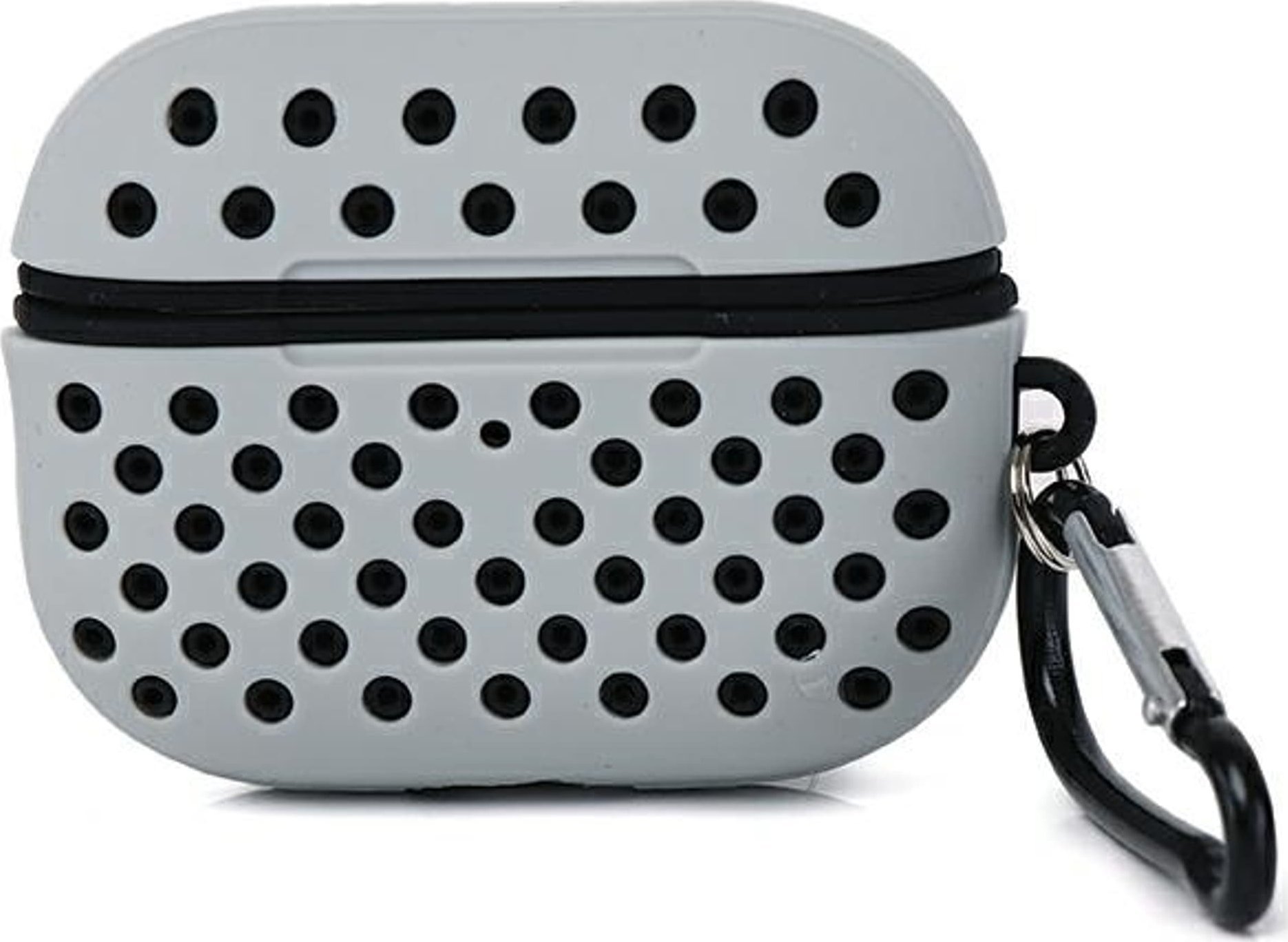 Mbulesë Beline për AirPods Pro 2 Sport, TPU, me karabinë, bardh e zi
