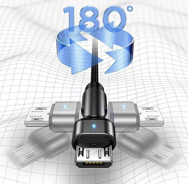 Kabllo USB Usams US-SJ298, USB A në microUSB, 1 m, e gjelbër