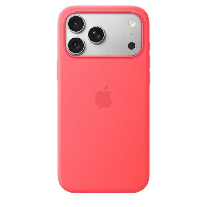 Apple iPhone 17 Pro Max Silicone Case with MagSafe, Bright Guava (SEASONAL)