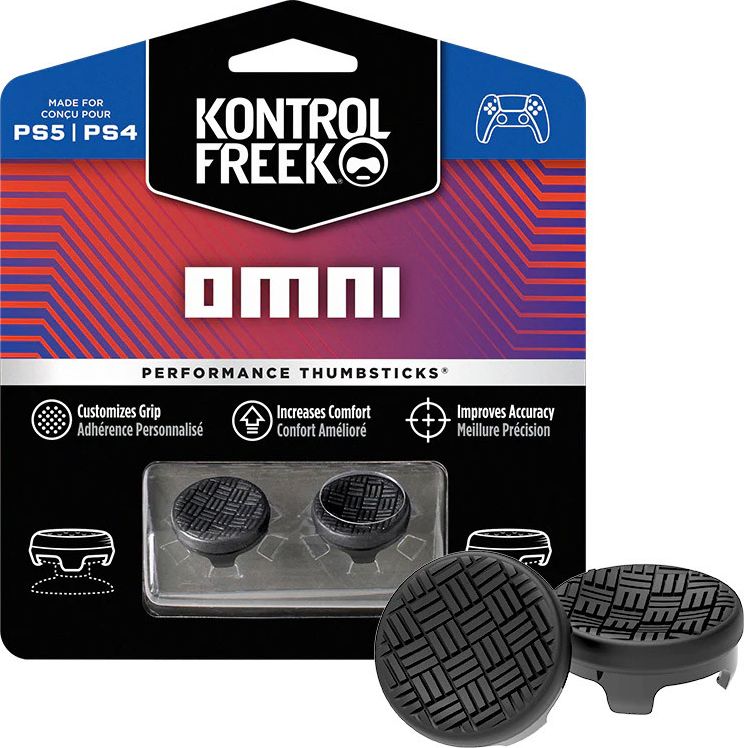 Thumbsticks për PS5 Kontrolfreek Omni Black, set, të zinj