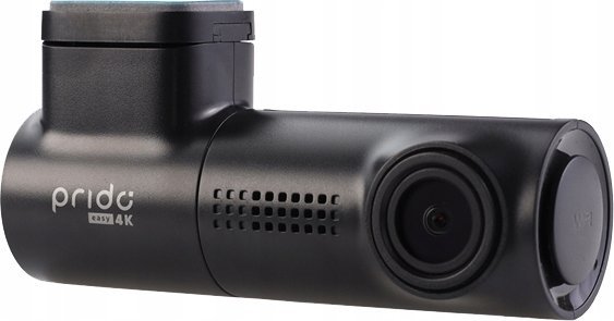 Kamerë veture Prido Easy 4K, Wi‑Fi, USB‑C, e zezë