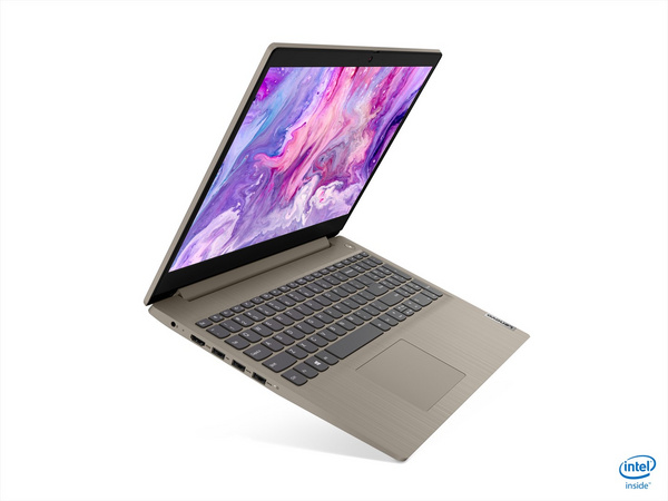 Laptop Lenovo IdeaPad 3, 15.6", Intel Core i3, 8GB RAM, 512GB SSD, Intel® UHD Graphics, bezhë