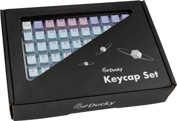 Kapakë tastiere Ducky Macaron PBT Doubleshot, 133 taste, ANSI US, shumëngjyrëshe