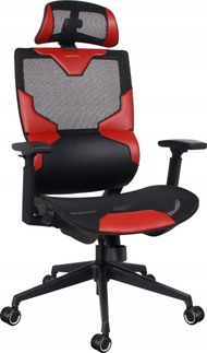 Karrige gaming Cortek Vision, ergonomike, e zezë me të kuqe